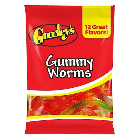 Gurleys Candy, Gummy, Gummy Worms Flavor, 5.75 oz 743788