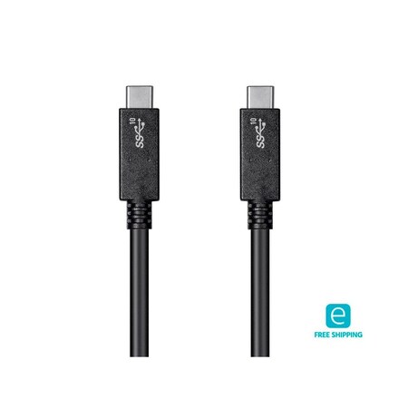Monoprice USB Cable, 1.6 ft Overall L., Black 27923