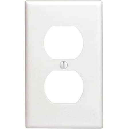 Leviton Faceplate, Number of Gangs: 1 Thermoset, White 88003-000