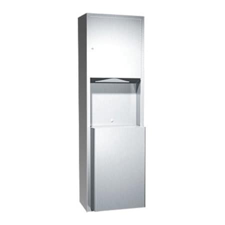 Asi Traditional Surface Mount Folded Paper Towel Dispenser/Receptacle 0469-9