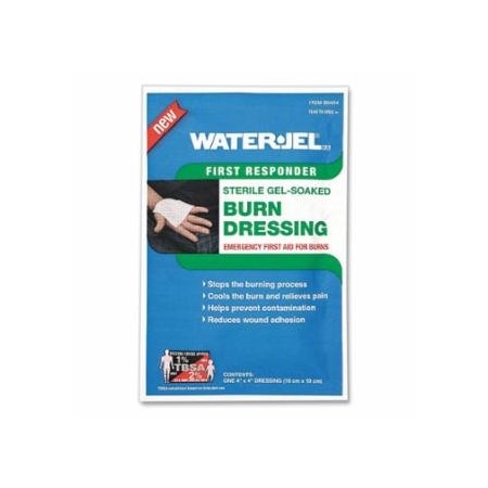 Water Jel Burn Dressing, 4 in W, 4 in L, Sterile Lidocaine HCL 899-66044