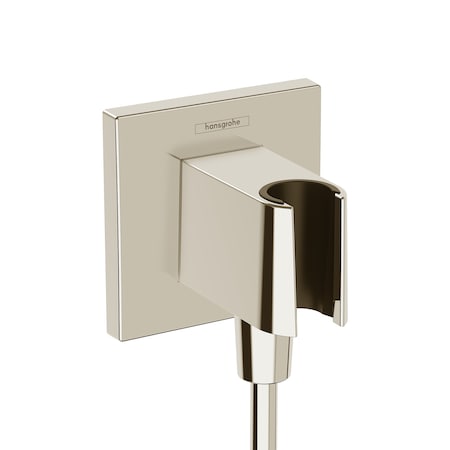 Hansgrohe FixFit E Wall Outlet with Handshower Holder in Polished Nickel 26889831