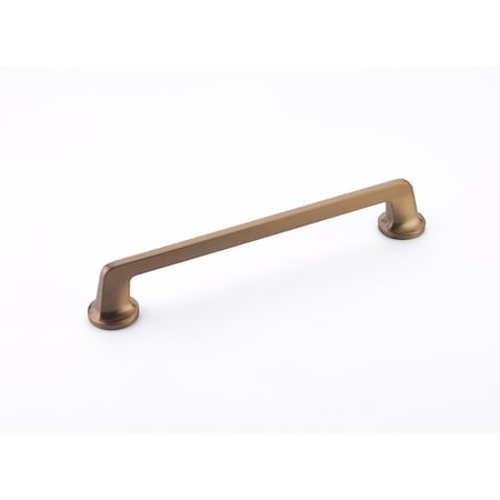 Schaub 8in Center to Center Northport Round Cabinet Pull Brushed Bronze Finish 213-BBZ