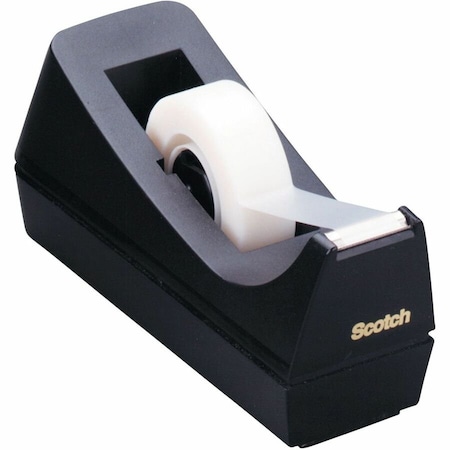 Scotch Desktop Tape Dispenser, Weighted Base, Blk C38BK