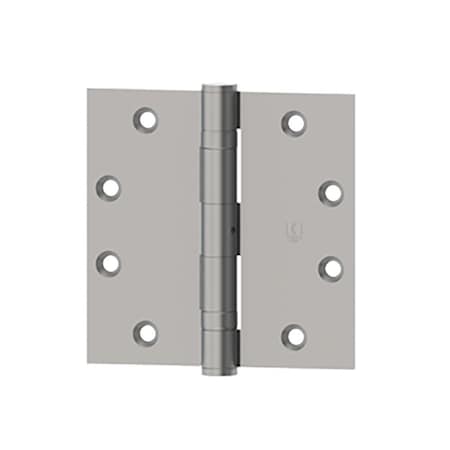 Hager Full Mortise Ball Bearing Hinge, Standard Weight, 4-1/2in by 4-1/2in, Stainless Steel, 5 Knuckle, 8 BB1191 4-1/2X4-1/2 32D ETW8