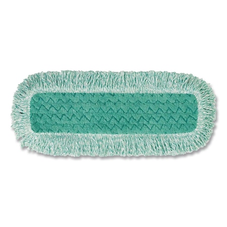 Rubbermaid Commercial 18 in Dust Mop, Green, Microfiber, PK6 FGQ41800GR00