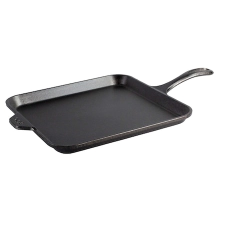 Lodge 11 Inch Seasoned Square Cast Iron Griddle, 3PK L9SGR
