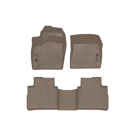 Weathertech Tan, Front and Rear Floorliners 451644-1-2