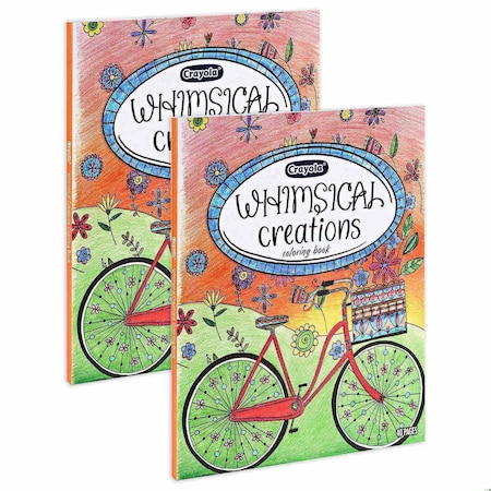Crayola Whimsical Creations Coloring Book for Adults, 40 Pages, 2PK 04-0838