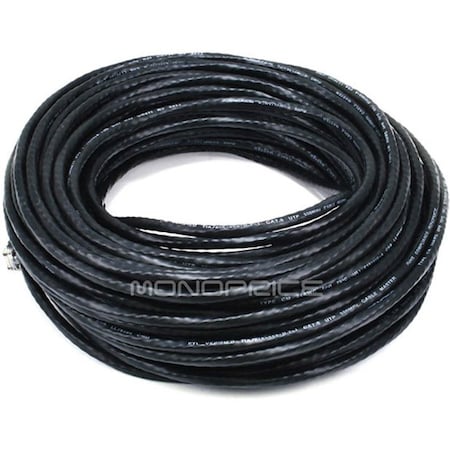 Monoprice CAT6 24AWG UTP ETHERNET NETWORK PATCH CABLE, 100FT BLACK 2329