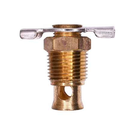 Auveco Brass External Seat Drain Cock Valve 3/8in Pipe, 5PK 372