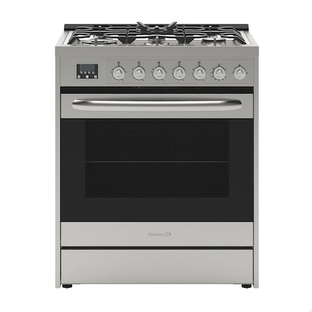 Koolmore 30 in. Stainless-Steel Professional Gas Range, . KM-FR30G-SS