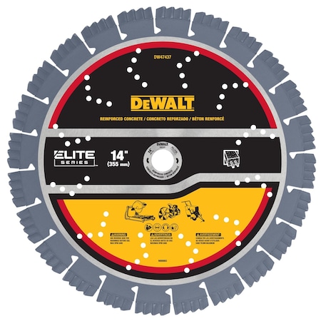 Dewalt DiamondSawBlade, Diam:14", DW47437