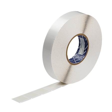 Brady Wraparound Label, White, Vinyl, 1 in W BA62-3-427