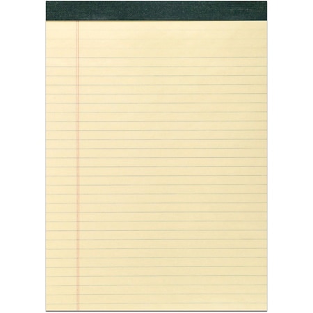 Roaring Spring Paper Products RECYCLED LEGAL PAD, 8 1/2 X 11 3/4 PAD, 8 1/2 X 11 SHEETS, CANARY, 12PK 74712