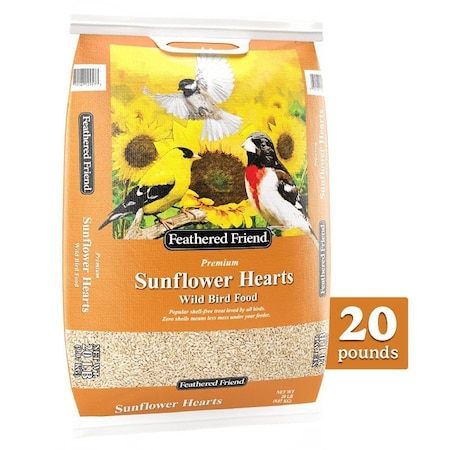 Feathered Friend Sunflower Hearts, 20 lb, Bag 14414