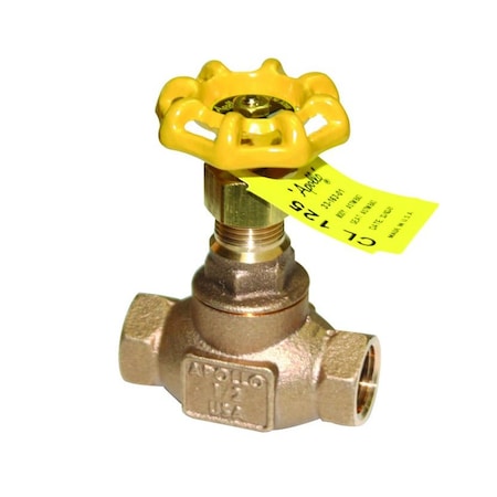 Apollo Valves VLV, GLOBE, 1-1/2inNPT, CL 125, (METAL SEAT, 33 SER, BRZ) 3316701