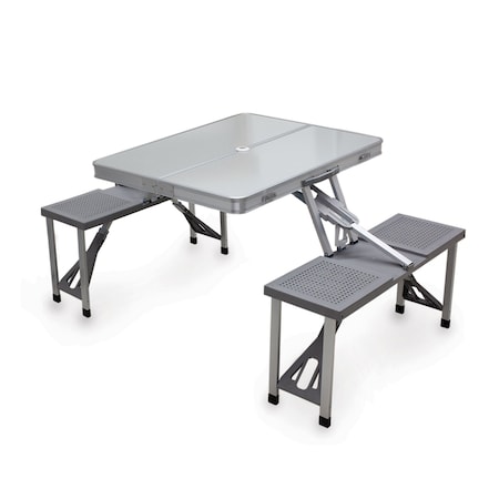 Picnic Time Family Of Brands Aluminum Portable Picnic Table, Silver 801-00-133-000-0