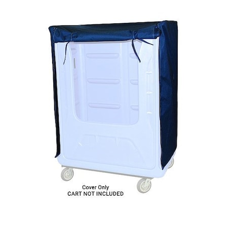 Royal Basket Trucks Nylon Cover, 50 1/2" L, 61" H, Navy Blue G48-VV1-BNN