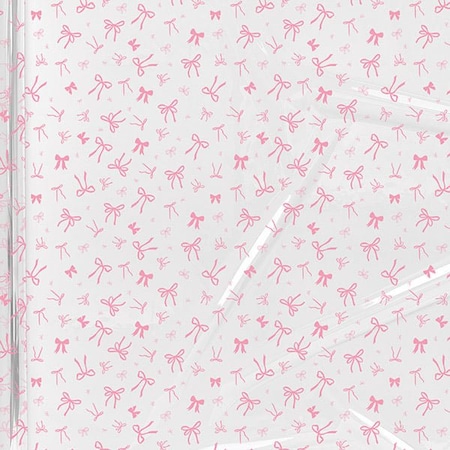 Nashville Wraps Pink Bows Cello Roll, 30x100 CR30PBOW