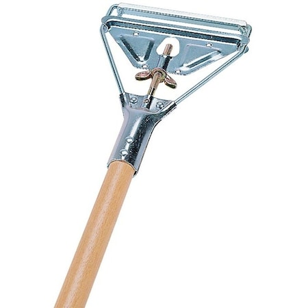 Rubbermaid Commercial 60" Slide On Wet Mop Handle, Wood FGH516000000