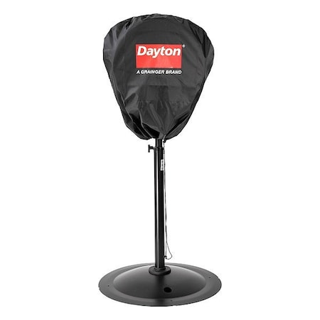 Dayton Fan Cover, For 16 and 18 in Fans, Black 856P46