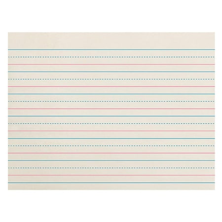 Pacon Pacon Zaner-Bloser Newsprint Ream 0.75 in. Ruled Long Way - 500 Sheets Per Pack - 3 Reams PACZP2609-3