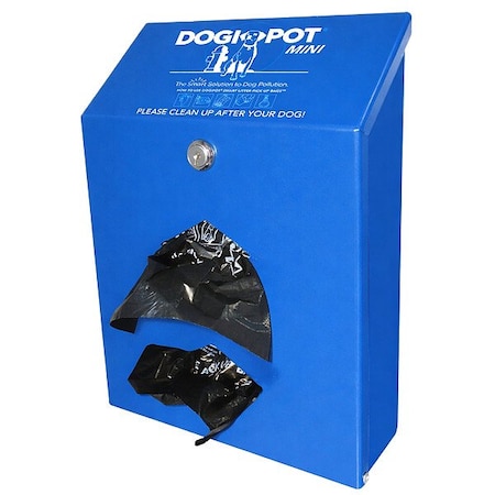 Dogipot Pet Waste Station, Powder-Coated 1002M-BLUE-2