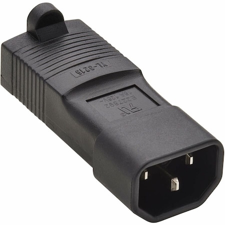 Eaton Tripp Lite Series NEMA 5-15R to C14 Power Cord Adapter - 15A, 125V, Black P002-000