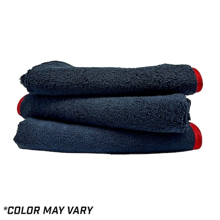 Renegade Products Usa Premium Plush 16 in x 24 in Microfiber Towels Color Varies, 3PK LRSRPPMFT-3PK