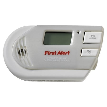 First Alert 1039760 Explosive GasCarbon Monoxide Alarm, Digital Display, 85 dB, Alarm Audio 1039760/GCO1CN