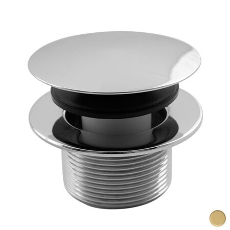 Westbrass 1.5 in. Round Mushroom Tip Toe Bath Drain - Powder Coat Almond D398R-51