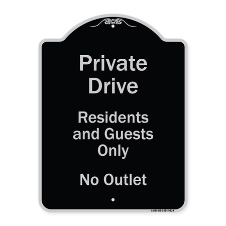 Signmission Black & Silver, 18 Inch x 24 Inch, Heavy Gauge Aluminum A-DES-BS-1824-9929