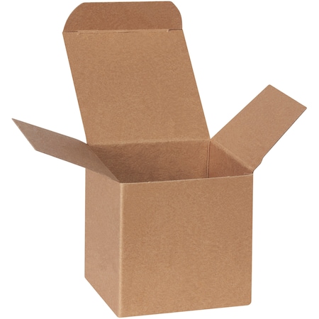 Non-Branded 2 7/8 in x 2 7/8 in x Reverse Tuck Folding Carton, Kraft, Chipboard, 250 PK RTS15HD