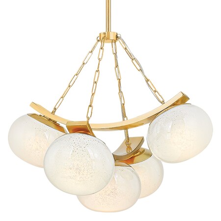 Hudson Valley Lighting Duxbury 5 Light Chandelier 31.75 In. Aged Brass 2105-AGB