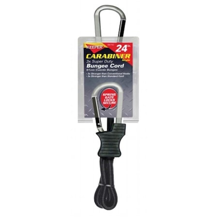 House 24 in. Carabiner Style Bungee Cord HO730813