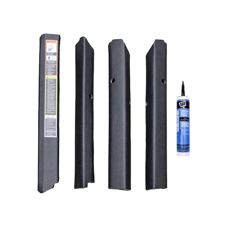 K&M Mfg Qwik Fit Corner Post Kit for John Deere Late 40 Series Tractors Black Vinyl 4150