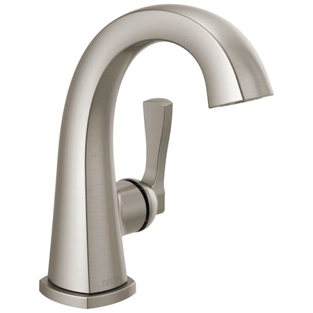 Delta Stryke Single Handle Bathroom Faucet, 6.44 in, Lumicoat Stainless 577-SS-PR-MPU-DST