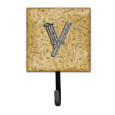 Carolines Treasures Letter V Musical Instrument Alphabet Leash and Key Holder CJ2004-VSH4