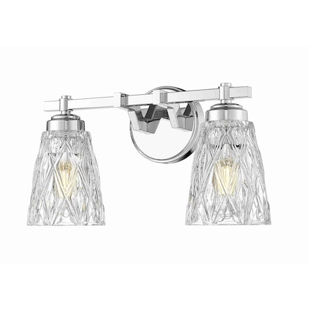 Z-Lite Andree Chrome  2 Light Vanity 1960-2V-CH