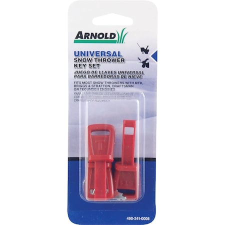 Arnold Universal Snow Blower Key Set, 4-Piece 490-241-0008