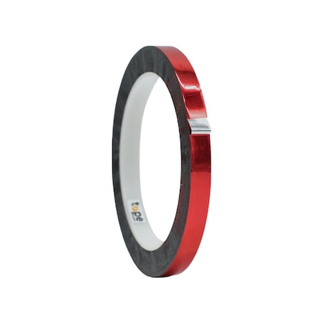Wod Tape MPFT1 Metalized Polyester Mylar Film Tape Red: 3/8 in. x 72 yds, 128PK WOD MPFT1-00375-128-72-RED