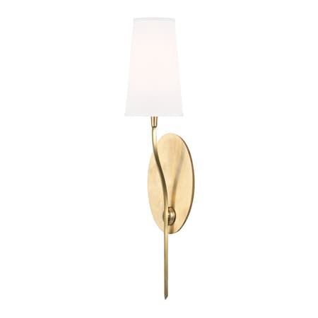 Hudson Valley Lighting Rutland 1 Light Wall Sconce 5 In. Aged Brass 3711-AGB-WS