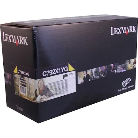 Lexmark C792, CS796 Extra High Yield Yellow Return Program Toner Cartridge 20,000 Yield C792X1YG