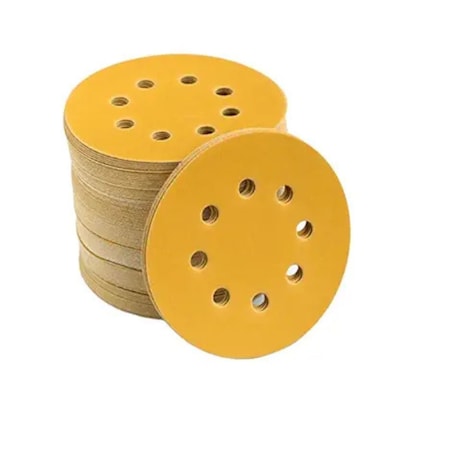 Us Chemical & Plastics Gold Pro Disc, 3 in Dia, 320 Grit, Hook and Loop Attachment, 50PK 660007