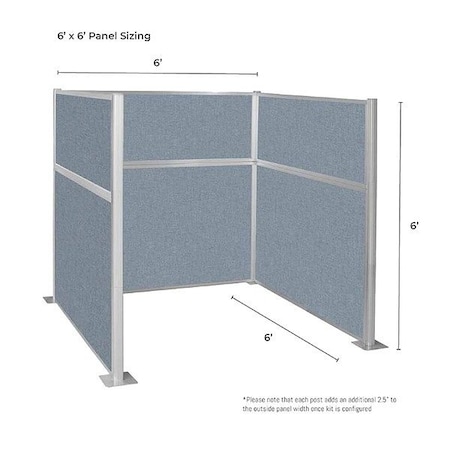 Versare Cubicle Wall, 72 in. H, Sand, Fabric HPKU-66-S-SND-FL