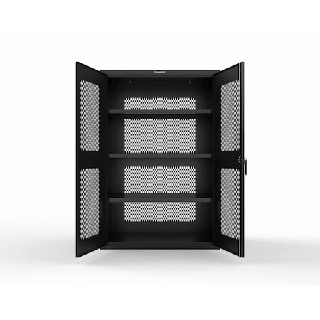 Strong Hold 18 GA Ventilated Cabinet with 3 Shelves 46-VBS-243-P