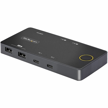 Startech.Com 2-PORT USB-C KVM SWITCH, SINGLE-4K 60HZ HDMI MONITOR, DUAL-100W POWER DELIVERY C2-H46-UC2-PD-KVM