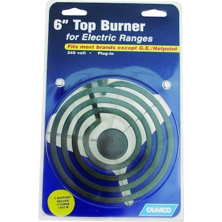 Camco 00 Top Burner, 240 V, 1500 W, Plug 243