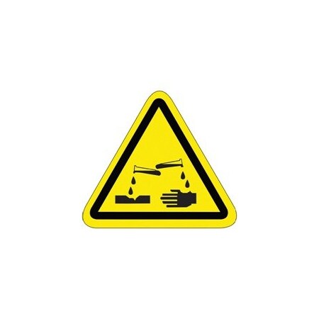 Bubblefast 2.25'' Triangle - Corrosive Material Durable Safety Label BFDSL506